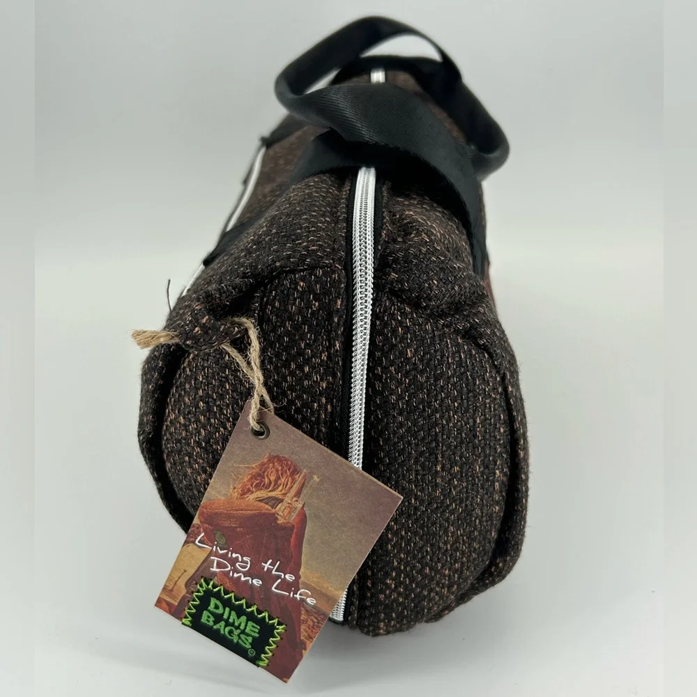Dime Bags 15” Earth Brown Duffle Tube Hemp Blend Bag‎ NEW with Tags